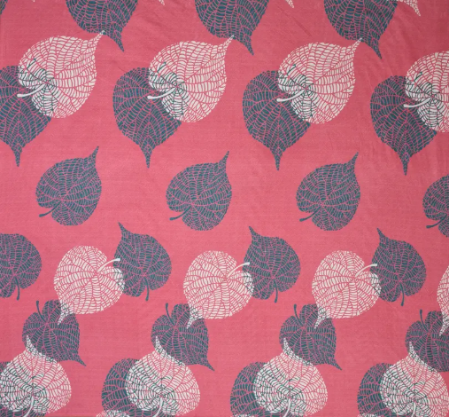 VAS COLLECTIONS 144 TC Microfiber Crib Abstract Flat Bedsheet  (Pack of 1, Pink)