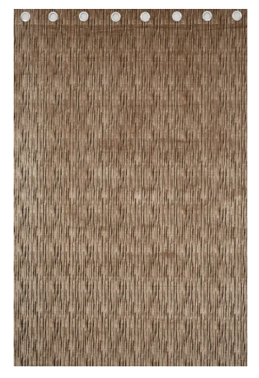 Kraftiq Homes 214 cm (7 ft) Polyester Room Darkening Door Curtain (Pack Of 2)  (Printed, Self Design, Brown)