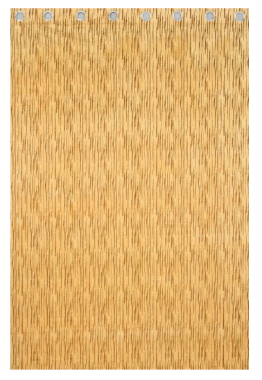 Kraftiq Homes 214 cm (7 ft) Polyester Room Darkening Door Curtain (Pack Of 2)  (Printed, Self Design, Gold)