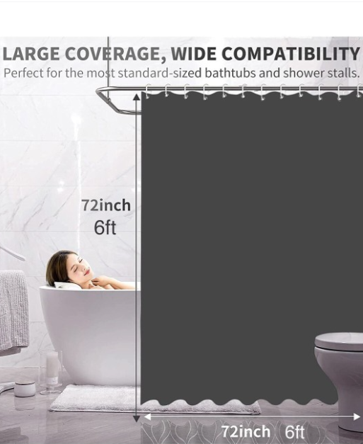 homewards | White & Blue Printed Shower Curtains