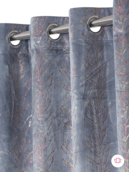 Aura Rose | 2 Pieces Velvet out Door Curtains