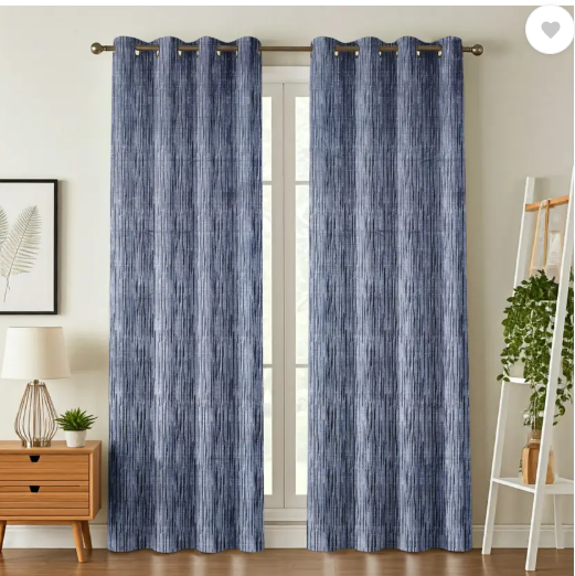 Kraftiq Homes 214 cm (7 ft) Polyester Room Darkening Door Curtain (Pack Of 2)  (Printed, Self Design, Grey)