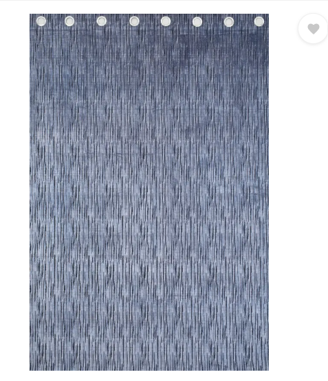 Kraftiq Homes 214 cm (7 ft) Polyester Room Darkening Door Curtain (Pack Of 2)  (Printed, Self Design, Grey)