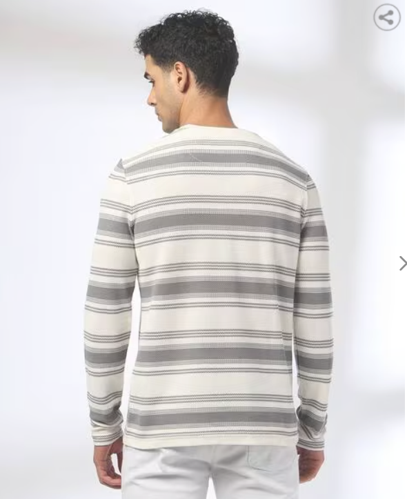 TEAMSPIRIT Striped Crew-Neck T-Shirt