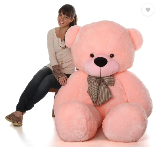 FOOFII Big Size Cutest & Premium Quality Teddy Bear A Perfect Gift - 88.9 cm (Pink)