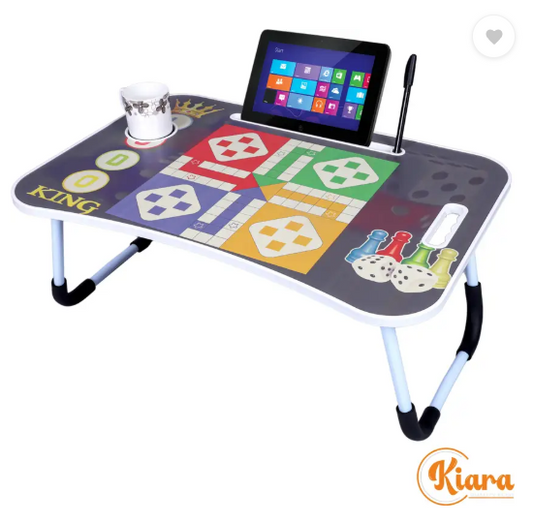 Kiara Quality First Ludo Game Kids Foldable Table For Study & Work, Best for Work Home Engineered Wood Study Table  (Finish Color - Multi-color Ludo, Pre-assembled)