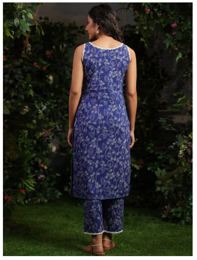 Women Pure Cotton Kurta Pant Set