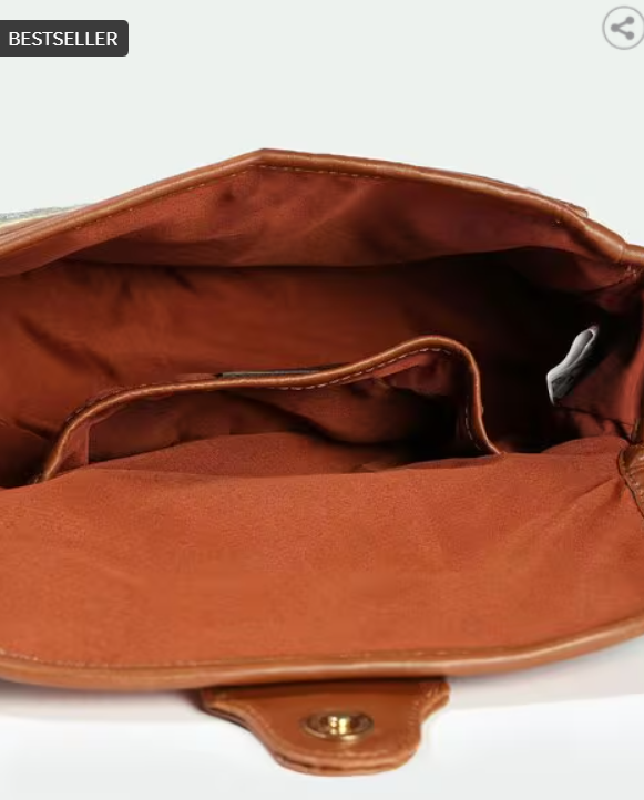 Women Printed Sling Bag with Detachable Strap