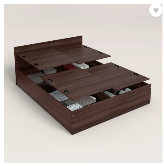 Godrej Interio Ewa Engineered Wood King Box Bed  (Finish Color - Brown, Delivery Condition - Knock Down)