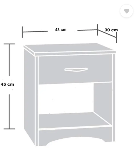 TRUE FURNITURE Night stand/End Side/Bed side/Sofa Side Table for Bedroom/Living Room/Office Engineered Wood Side Table (Finish Color - White Finish1, Pre-assembled)