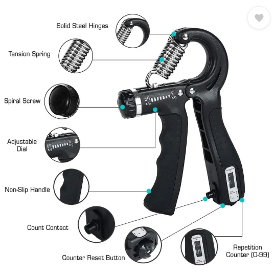 Khargadham HOME GYM Countable Hand Gripper and twister For Men and Women Fitness Accessory Fitness Accessory Kit Kit