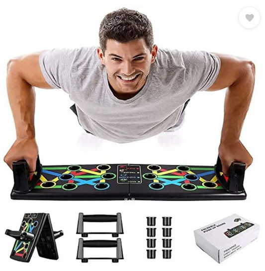 GORMERY Multifunctional Foldable Home Exercise Fitness Equipment, Push up flex board Fitness Accessory Kit Kit