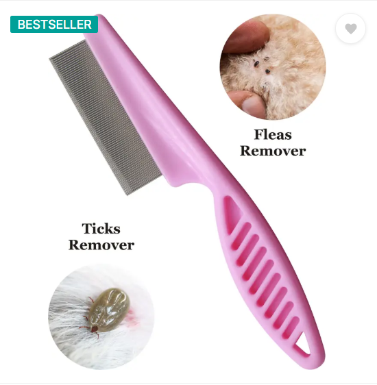 S.Blaze Pet Grooming Ticks, Flea Remover Hair Comb Blue Plain/ Bristle Brushes for Cat, Dog