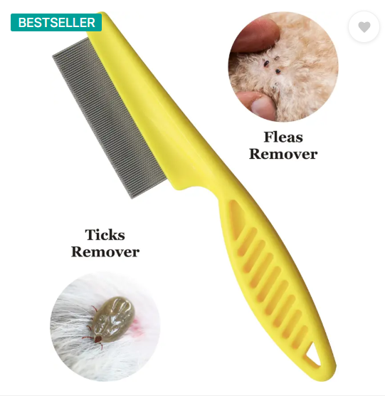 S.Blaze Pet Grooming Ticks, Flea Remover Hair Comb Blue Plain/ Bristle Brushes for Cat, Dog