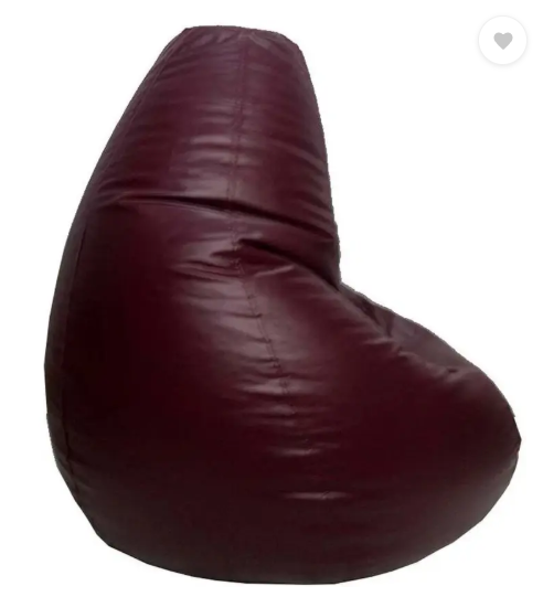 Coaster Shine XL Tear Drop Bean Bag Cover (Without Beans)  (Maroon)