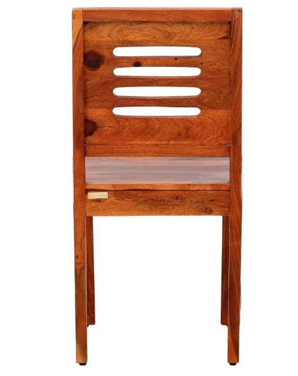 Wopno Furniture Pure Sheesham Wooden dining Chair Only|2 Chair For Dining Room / Study Room Solid Wood Dining Chair  (Set of 2, Finish Color - Teak)