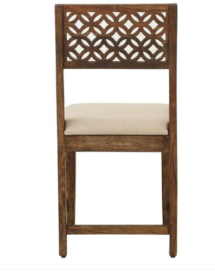 Allie Wood Rosewood (Sheesham) Solid Wood Dining Chair  (Set of 2, Finish Color - Provincial Teak Finish)