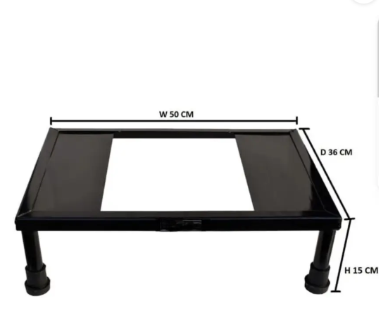 Rodiron rodiron microwave & oven stand stylish and heavy body (iron)(black) Cast Iron Kitchen Trolley  (DIY(Do-It-Yourself))