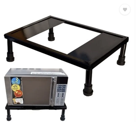 Rodiron rodiron microwave & oven stand stylish and heavy body (iron)(black) Cast Iron Kitchen Trolley  (DIY(Do-It-Yourself))