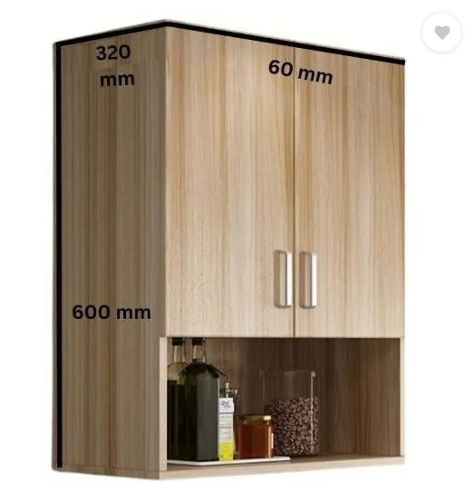 Spyder Craft Matte Finish Wall Mounted Kitchen , Bathroom , Office File Cabinet Multi Purpose Engineered Wood Kitchen Cabinet (Finish Color - Oak, DIY(Do-It-Yourself))