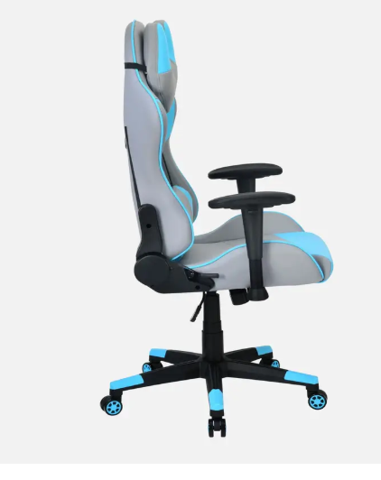 Fyrebird by Nilkamal Athena Ergonomic Gaming Chair with Adjustable Seat | Arms | Headrest Gaming Chair  (Blue)