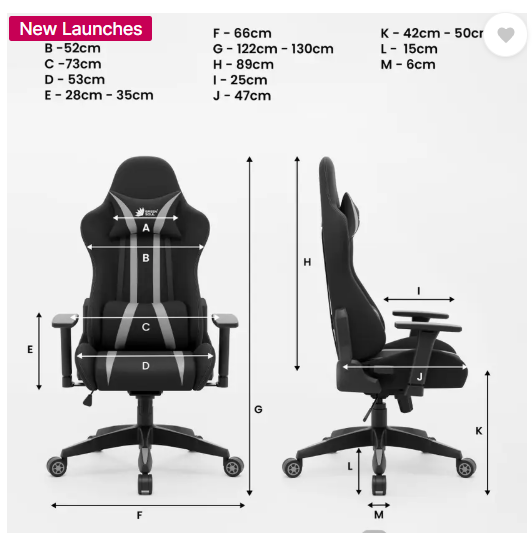 GREEN SOUL Beast Gaming Ergonomic|Gaming & WFH|3D Armrest|180 Recline Gaming Chair Gaming Chair  (Black, Grey)