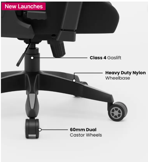 GREEN SOUL Beast Gaming Ergonomic|Gaming & WFH|3D Armrest|180 Recline Gaming Chair Gaming Chair  (Black, Grey)