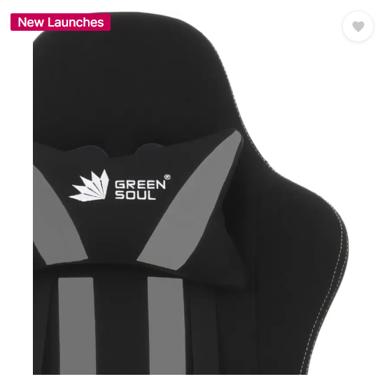 GREEN SOUL Beast Gaming Ergonomic|Gaming & WFH|3D Armrest|180 Recline Gaming Chair Gaming Chair  (Black, Grey)