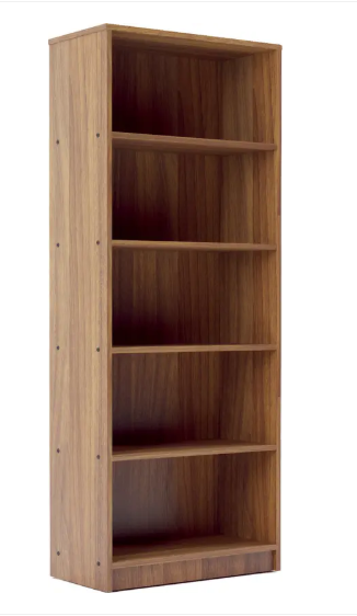 NEUDOT BRAVO Engineered Wood Open Book Shelf  (Finish Color - TEAK, Knock Down)