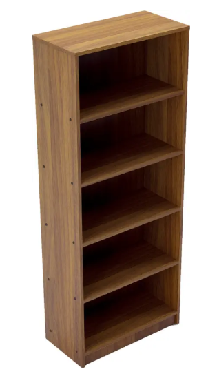 NEUDOT BRAVO Engineered Wood Open Book Shelf  (Finish Color - TEAK, Knock Down)