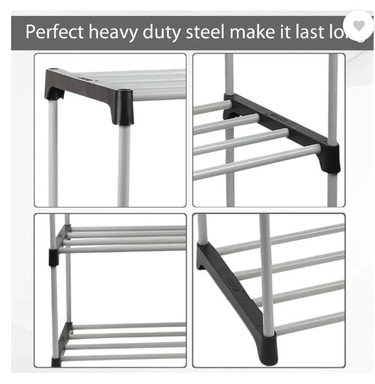 LOTSPEK 7 layer bookshelf for home office bookcase Plastic Open Book Shelf  (Finish Color - black, DIY(Do-It-Yourself))