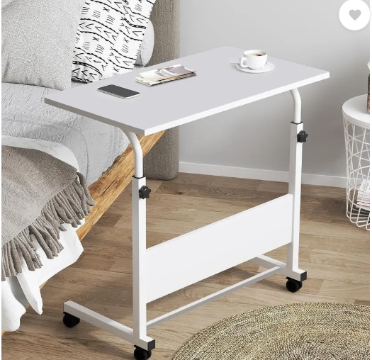 Torche Torche Multipurpose Height Adjustable Movable Table for Computer & Wood Portable Laptop Table  (Finish Color - White, DIY(Do-It-Yourself))