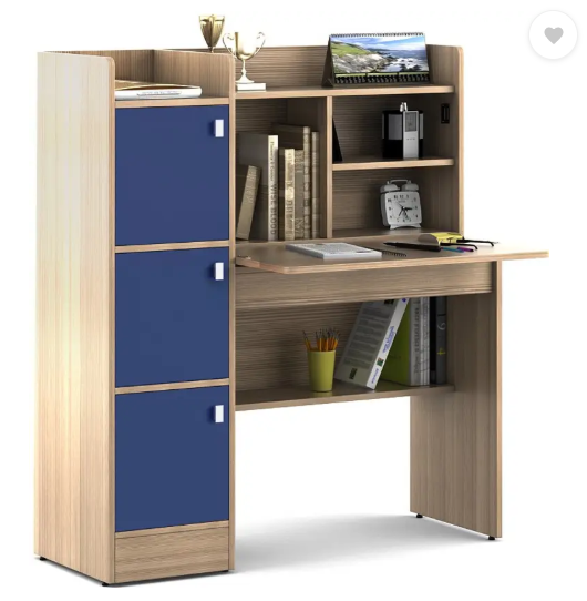 SPACEWOOD Engineered Wood Study Table (Free Standing, Finish Color - DOUGLAS LARCH, Knock Down)