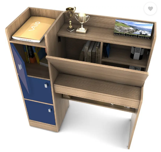 SPACEWOOD Engineered Wood Study Table (Free Standing, Finish Color - DOUGLAS LARCH, Knock Down)