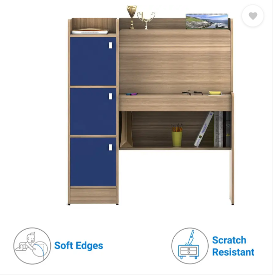 SPACEWOOD Engineered Wood Study Table (Free Standing, Finish Color - DOUGLAS LARCH, Knock Down)