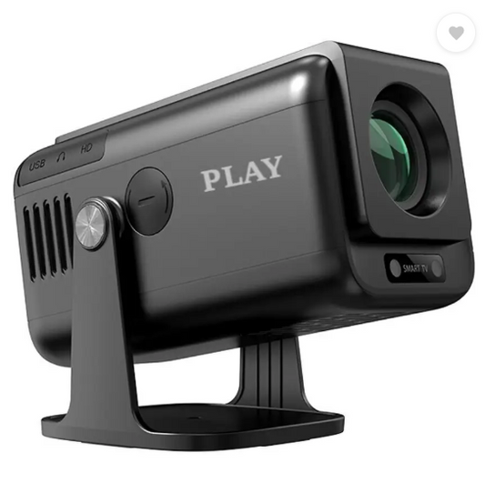 PLAY Latest Smart Android 13 1+8G 5G WiFi BT 15k Lm 4k 8k 180 degree Rotation (25000 lm / Wireless / Remote Controller) Portable Projector  (Black)