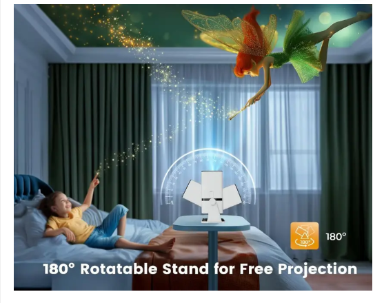 WZATCO Yuva Go, Android 13.0, Rotatable Design, Support 1080P, Auto Keystone (8400 lm / 1 Speaker / Remote Controller) Projector  (White)