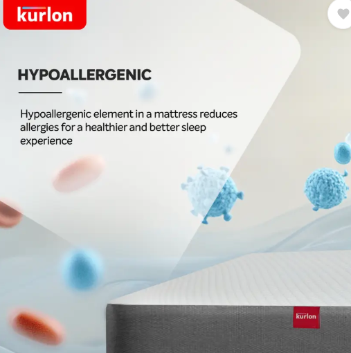 KURLON Ortho, Medium-Firm Support 5 inch King Memory Foam Mattress (L x W: 75 inch x 72 inch)