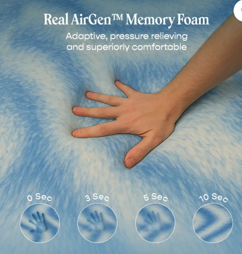 SleepyCat Original Ortho with AirGen Memory Foam 8 inch Single High Density (HD) Foam Mattress (L x W: 72 inch x 36 inch)