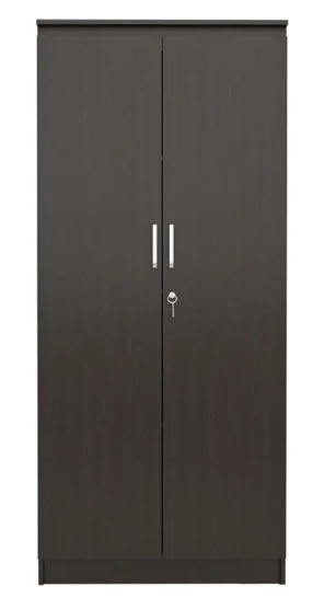 NEUDOT MONO Engineered Wood 2 Door Wardrobe (Finish Color - Wenge, Knock Down)