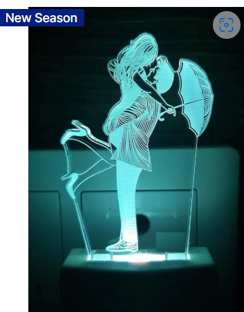 Shayona Night lamp forbedroom Night Lamp  (13 cm, Multicolor)