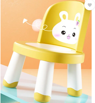 HOUSE OF QUIRK Detachable Baby Chair - Multifunctional, Adjustable Plastic Backrest Chair Plastic Desk Chair (Finish Color - Yellow, DIY(Do-It-Yourself))