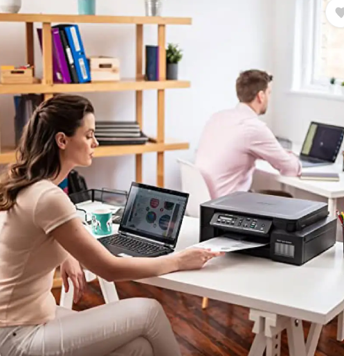 brother DCP-T525W All-in-One Refill Multi-function WiFi Color Ink Tank Printer (Borderless Printing) ideal for Home & Office Usage with 1 Additional Black Ink Bottle (5 Ink Bottles Included)