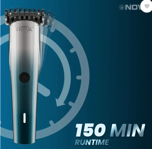 NOVA NHT 1133 Trimmer 150 min Runtime 24 Length Settings (Multicolor)