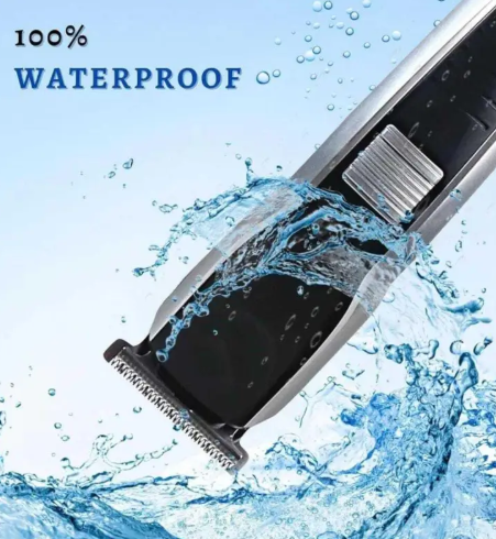 Dazzel Flex Hair Trimmer AT-538 Beard and Hair Clipper Fully Waterproof Trimmer 45 min Runtime 4 Length Settings (Grey, Black)