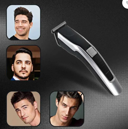 Dazzel Flex Hair Trimmer AT-538 Beard and Hair Clipper Fully Waterproof Trimmer 45 min Runtime 4 Length Settings (Grey, Black)