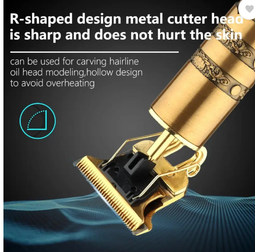 Misuhrobir Trimmer Men Beard Fully Waterproof Trimmer 60 min Runtime 5 Length Settings (Gold)