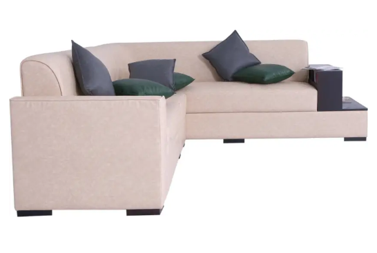 Flipkart Perfect Homes Conwy L Shape RHS Leatherette 5 Seater Sofa  (Finish Color - Beige, DIY(Do-It-Yourself))