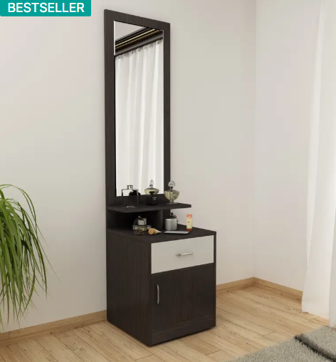 PepperWood Allen Engineered Wood Dressing Table  (Finish Color - , WENGE SF, Knock Down)