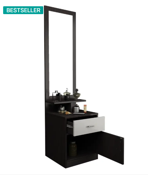 PepperWood Allen Engineered Wood Dressing Table  (Finish Color - , WENGE SF, Knock Down)
